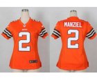 Nike women jerseys cleveland browns #2 manziel orange