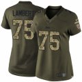 Women's Nike Tampa Bay Buccaneers #75 Davonte Lambert Limited Green Salute to Service NFL Jersey