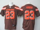 Nike Cleveland Browns #23 Joe Haden Brown Jerseys(Elite)