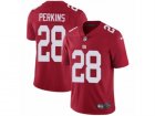 Mens Nike New York Giants #28 Paul Perkins Vapor Untouchable Limited Red Alternate NFL Jersey