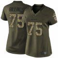 Women's Nike Cincinnati Bengals #75 Andrew Billings Limited Green Salute to Service NFL Jersey