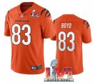 Nike Bengals #83 Tyler Boyd Orange 2022 Super Bowl LVI Vapor Limited Jersey