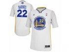 Mens Adidas Golden State Warriors #22 Matt Barnes Authentic White Alternate NBA Jersey