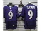 2013 Nike Super Bowl XLVII NFL Baltimore Ravens #9 Tucker Purple Jerseys(Elite)
