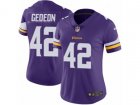 Women Nike Minnesota Vikings #42 Ben Gedeon Vapor Untouchable Limited Purple Team Color NFL Jersey