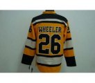 nhl boston bruins #26 wheeler yellow winter classic