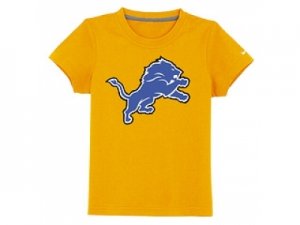 nike detroit lions sideline legend authentic logo youth T-Shirt yellow