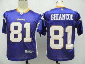 nfl minnesota vikings #81 shiancoe purple