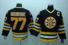 nhl boston bruins #77 bourque black[ccm]c patch