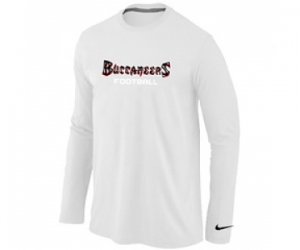 Nike Tampa Bay Buccaneers font Long Sleeve T-Shirt White