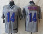 Nike Buffalo Bills #14 Watkins Grey Jerseys(Vapor Elite)