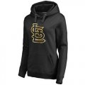Womens St.Louis Cardinals Gold Collection Pullover Hoodie Black