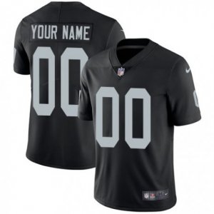 Mens Nike Oakland Raiders Customized Black Team Color Vapor Untouchable Limited Player NFL Jersey