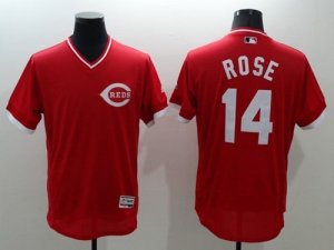 Cincinnati Reds #14 Pete Rose Red Flexbase Authentic Collection Cooperstown Stitched MLB Jersey