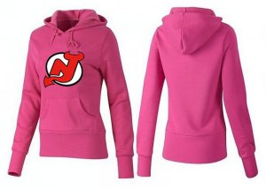 NHL Women New Jersey Devils Logo Pullover Hoodie 21