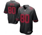 nike nfl jerseys san francisco 49ers #80 jerry rice black[nike limited]