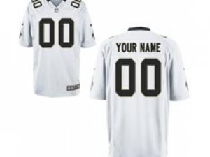 Men\'s Nike New Orleans Saints Customized Game White Jerseys (S-4XL)