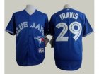 MLB Toronto Blue Jays #29 Devon Travis Blue Alternate Cool Base jerseys