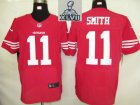 2013 Super Bowl XLVII NEW San Francisco 49ers 11 Smith Red (Elite)