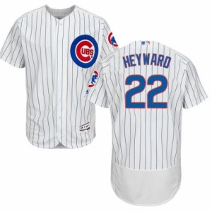 Men\'s Majestic Chicago Cubs #22 Jason Heyward White Flexbase Authentic Collection MLB Jersey