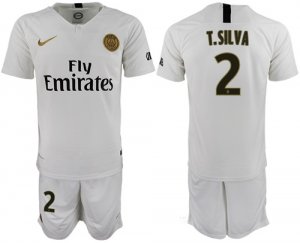 2018-19 Paris Saint-Germain 2 T.SILVA Away Soccer Jersey