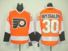 nhl philadelphia flyers #30 bryzgalov orange