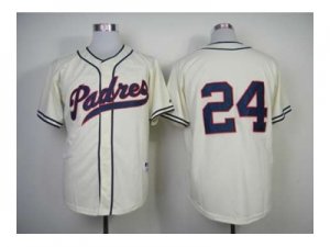 mlb jerseys san diego padres #24 maybin cream[1948 m&n]