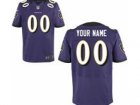 Men's Nike Baltimore Ravens Customized Elite Team Color Jerseys