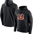 Cincinnati Bengals Nike Circuit Logo Essential Performance Pullover Hoodie Black