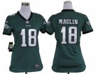 Nike women nfl philadelphia eagles #18 jeremy maclin green jerseys