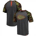 Kansas City Chiefs Heathered Gray Camo NFL Pro Line by Fanatics Branded T-Shirt