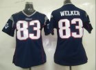 nike women nfl jerseys new england patriots #83 welker blue