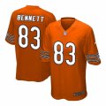 Men's Nike Chicago Bears #83 Martellus Bennett Game Orange Alternate NFL Jersey