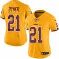 Women's Nike Washington Redskins #21 Earnest Byner Limited Gold Rush NFL Jersey