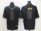 Nike Falcons #8 Kyle Pitts Black Gold Vapor Untouchable Limited Jersey