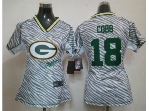 Nike Womens Green Bay Packers #18 Randall Cobb jerseys[fem fan zebra]