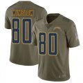 Nike Chargers #80 Kellen Winslow Olive Salute To Service Limited Jersey