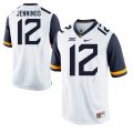 West Virginia Mountaineers #12 Gary Jennings White College Football Jersey