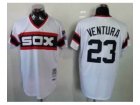 mlb jerseys chicago white sox #23 ventura white[m&n][ventura]