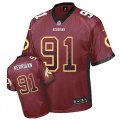 Nike Washington Redskins #91 Ryan Kerrigan Burgundy Red Jersey(Elite Drift Fashion)