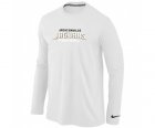 Nike Jacksonville Jaguars Authentic font Long Sleeve T-Shirt White