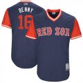Red Sox #16 Andrew Benintendi Benny Majestic Navy 2017 Players Weekend Jersey