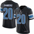 Mens Nike Detroit Lions #20 Barry Sanders Limited Black Rush NFL Jersey