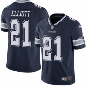 Mens Nike Dallas Cowboys #21 Ezekiel Elliott Vapor Untouchable Limited Navy Blue Team Color NFL Jersey