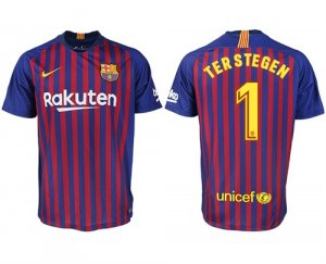 2018-19 Barcelona 1 TERSTEGEN Home Thailand Soccer Jersey