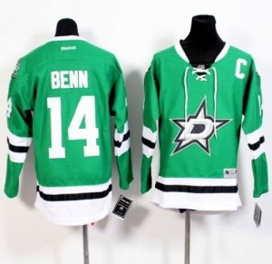 Youth Dallas Stars #14 Jamie Benn Green Stitched NHL Jersey