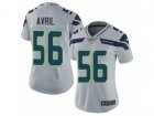 Women Nike Seattle Seahawks #56 Cliff Avril Vapor Untouchable Limited Grey Alternate NFL Jersey