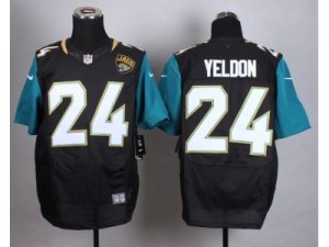 Nike Jacksonville Jaguars #24 T.J. Yeldon Teal black jerseys(Elite)