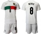 Portugal# 8 NEVES Away 2022 FIFA World Cup Qatar Soccer Jersey