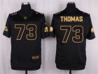 Nike Cleveland Browns #73 Joe Thomas Black Pro Line Gold Collection Jersey(Elite)